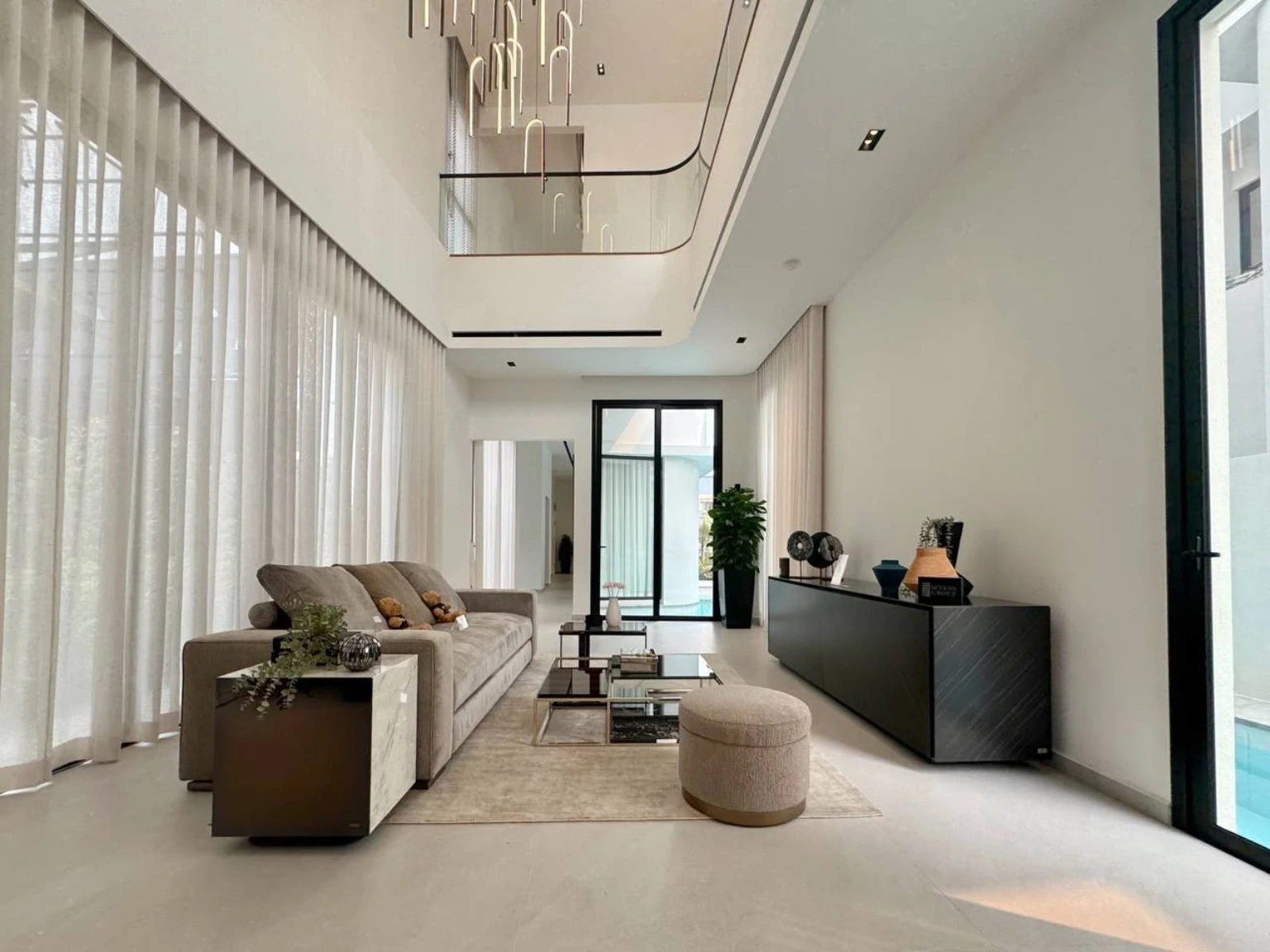 Double-height living room in the Avant Garde collection