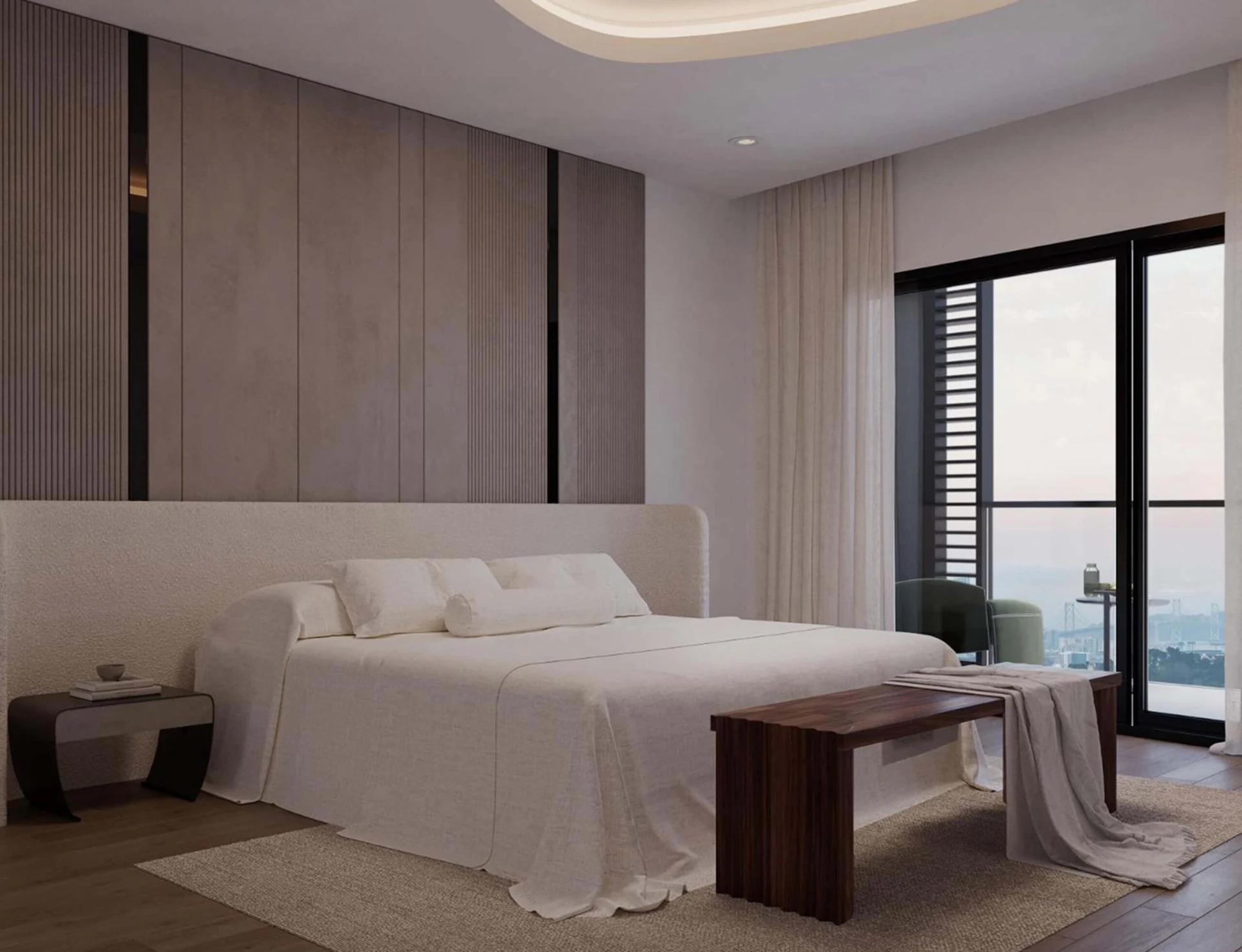Zen bedroom · developer’s artist’s impression